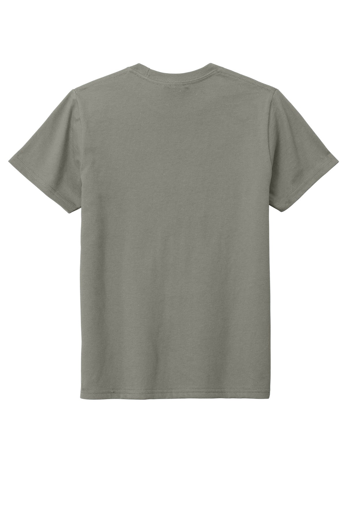 Custom Embroidered District T-Shirts  in Deep Smoke