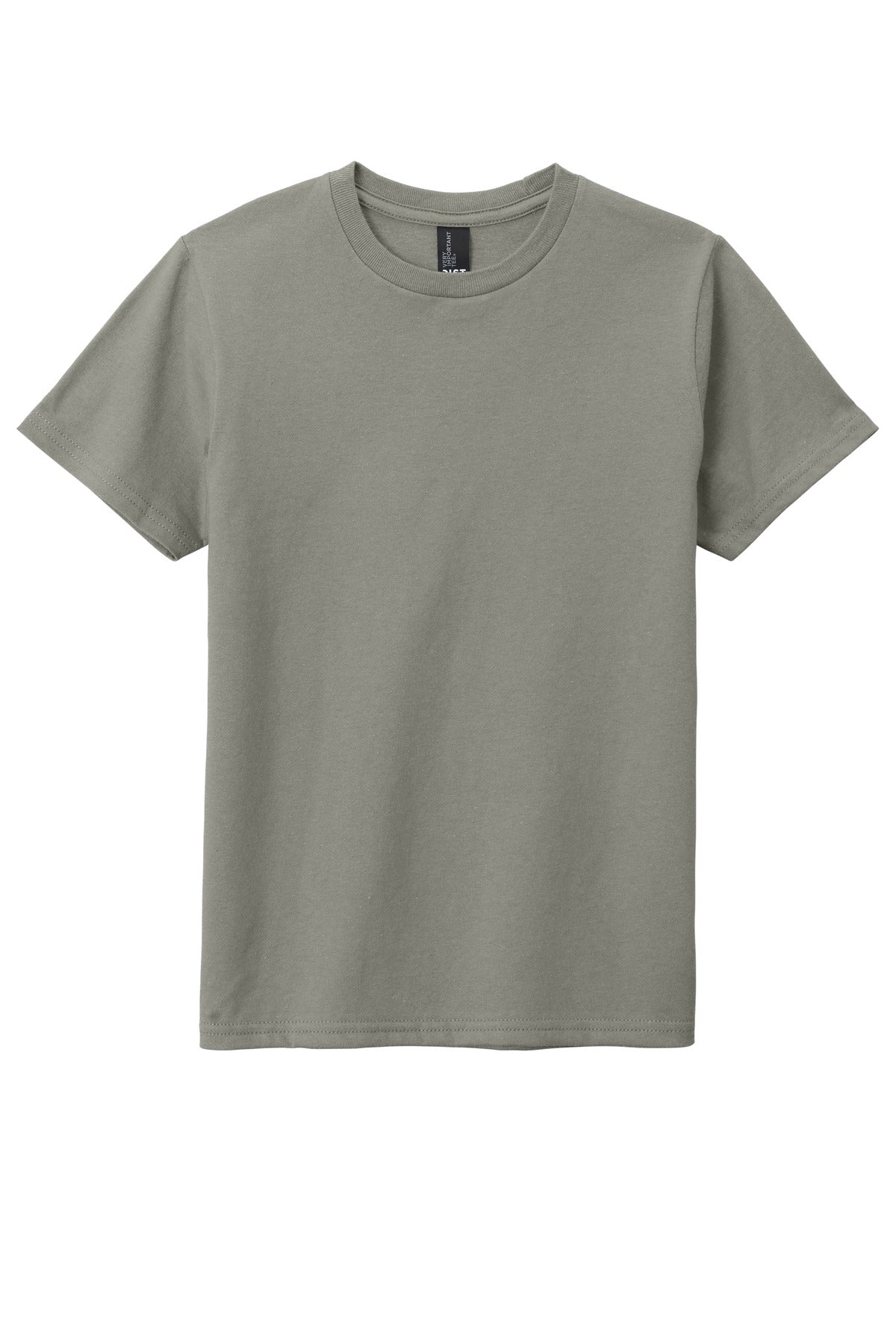 Custom Embroidered District T-Shirts  in Deep Smoke