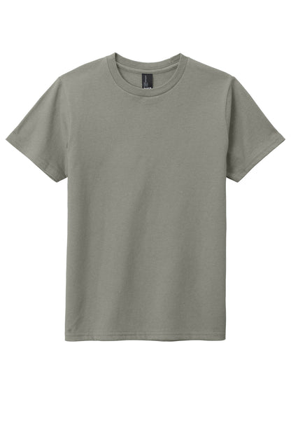 Custom Embroidered District T-Shirts  in Deep Smoke
