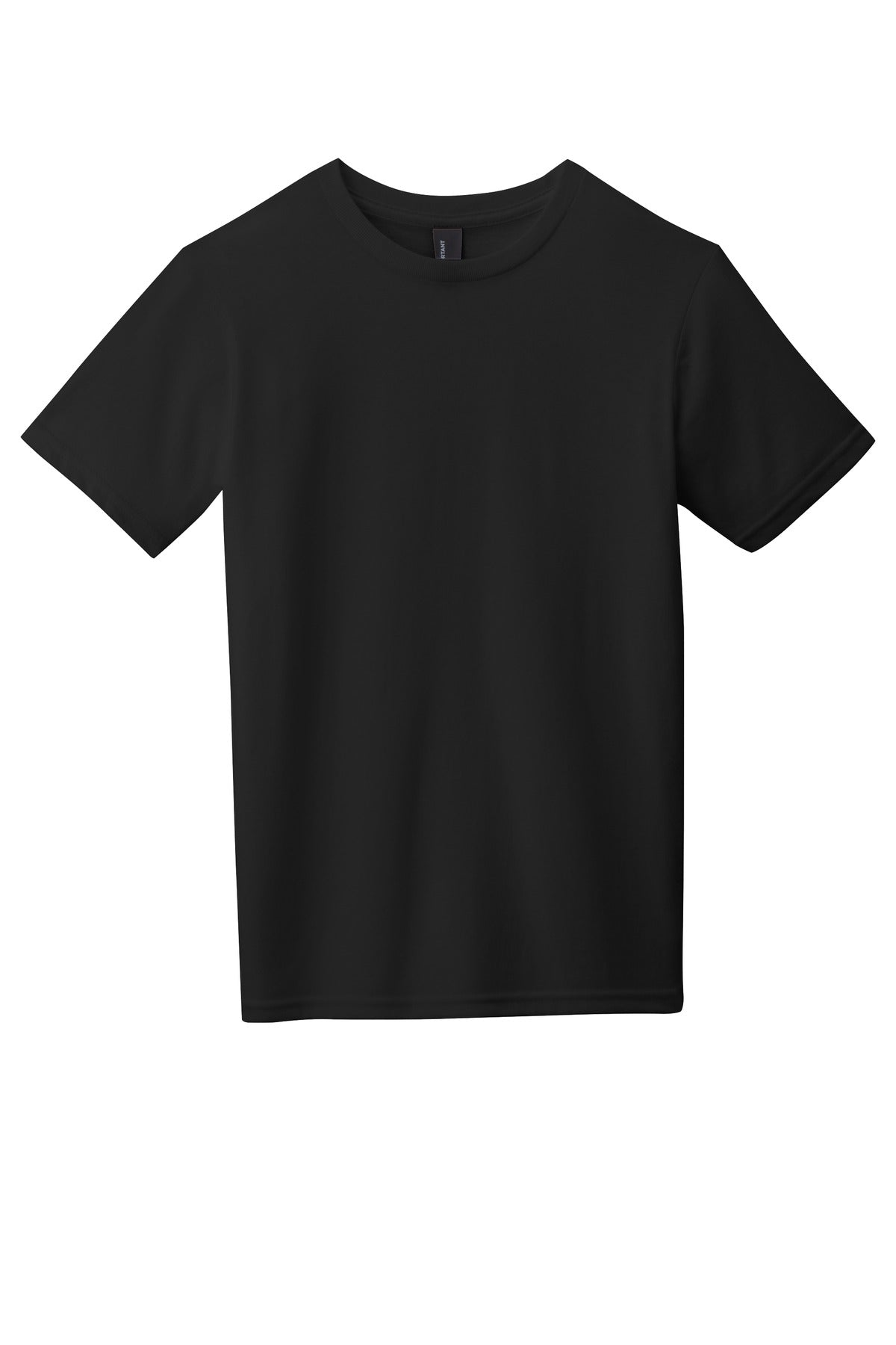 Custom Embroidered District T-Shirts  in Black