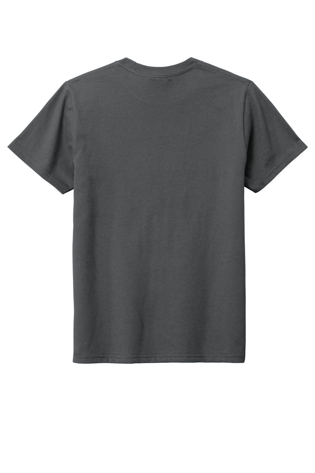 Custom Embroidered District T-Shirts  in Charcoal