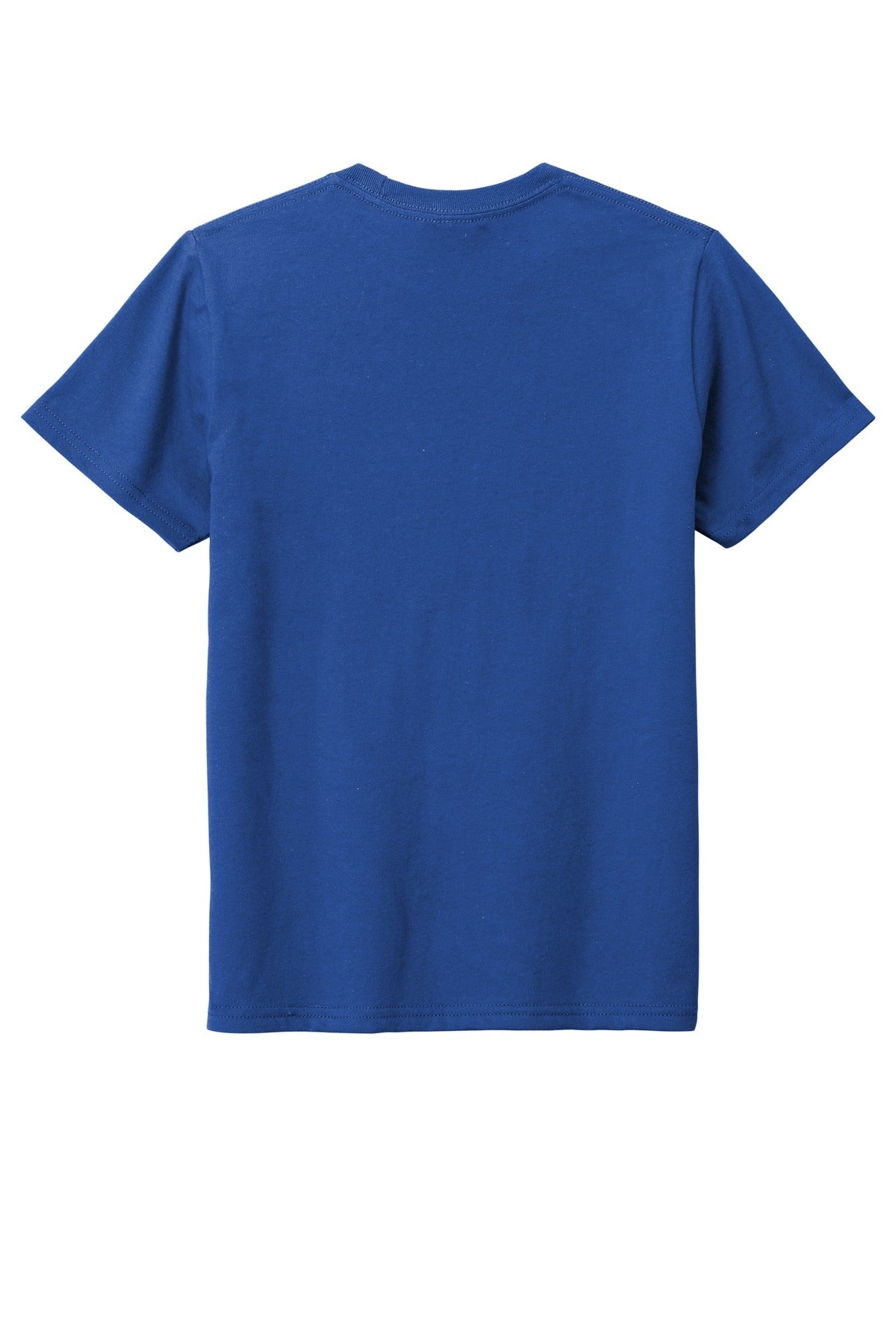 Custom Embroidered District T-Shirts  in Deep Royal