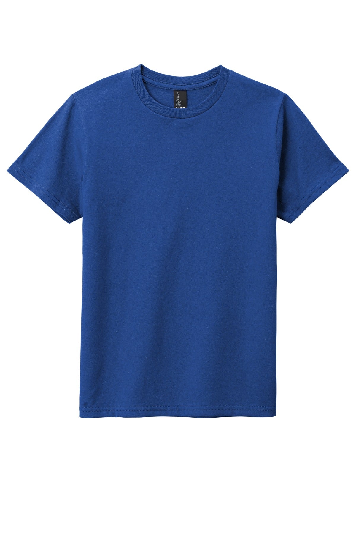Custom Embroidered District T-Shirts  in Deep Royal