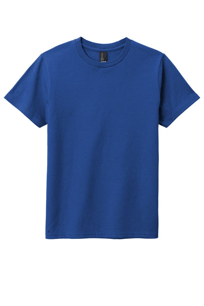 Custom Embroidered District T-Shirts  in Deep Royal