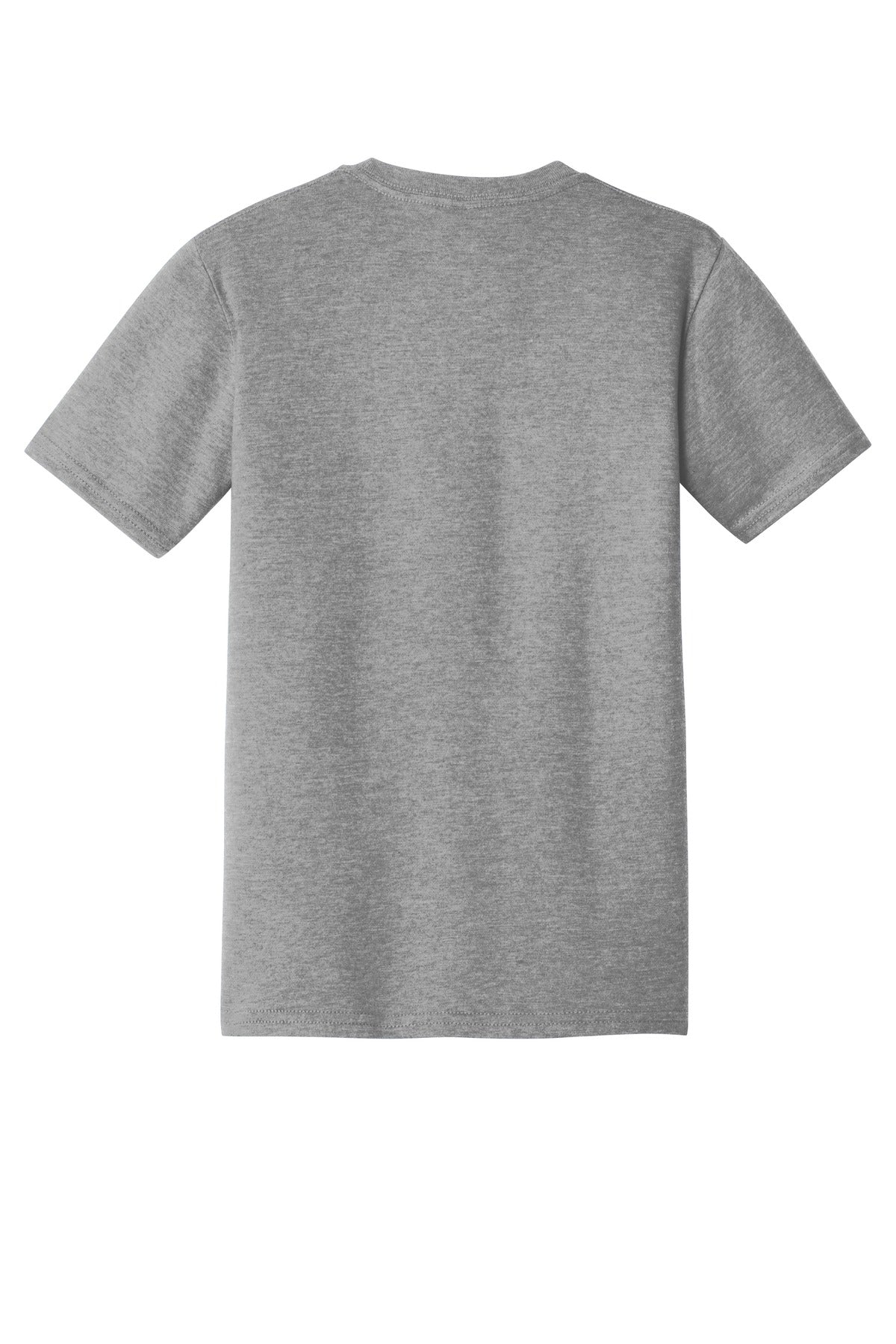 Custom Embroidered District T-Shirts  in Grey Frost