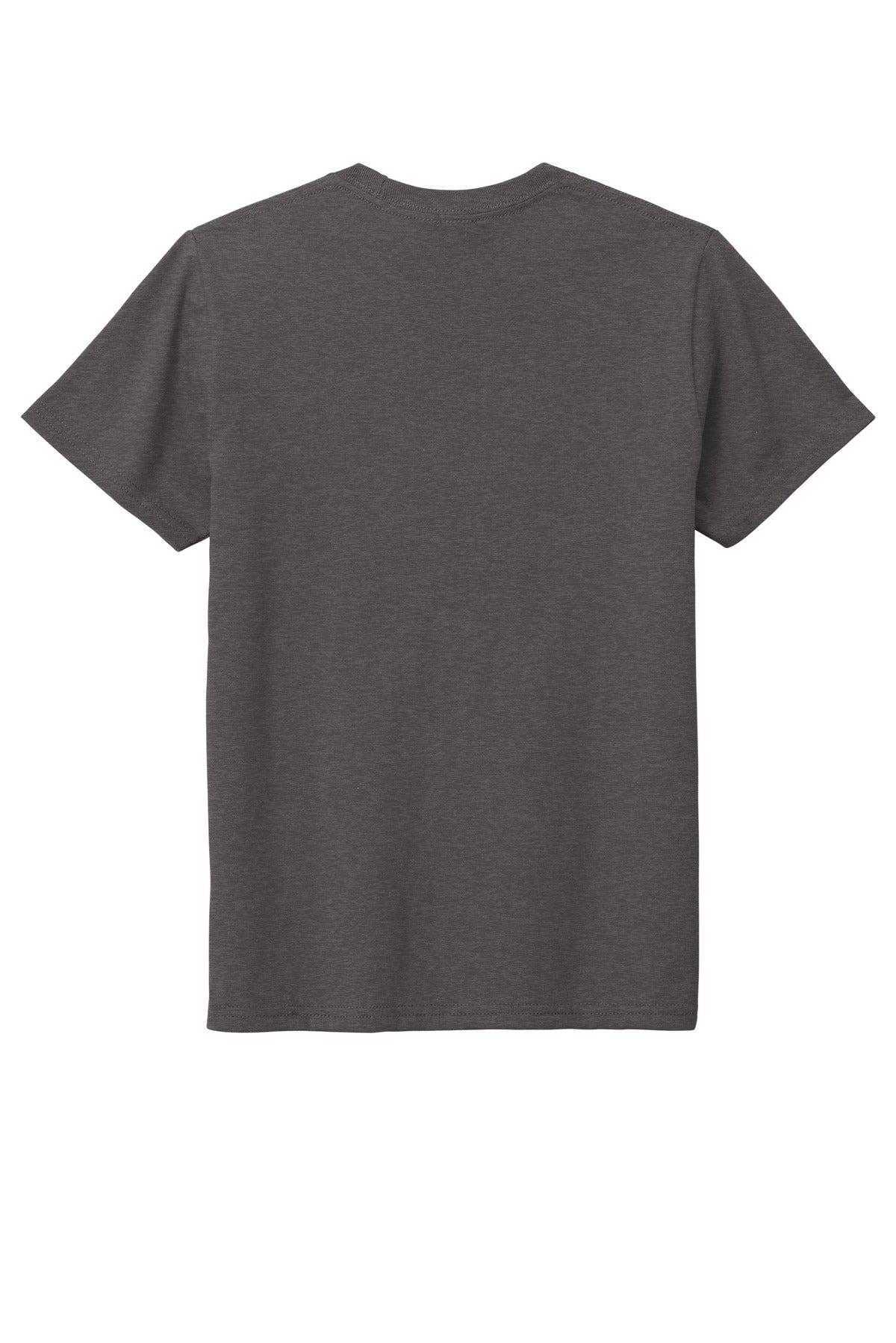Custom Embroidered District T-Shirts  in Heathered Charcoal