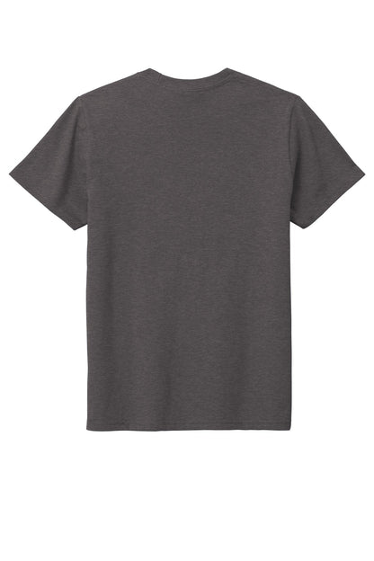 Custom Embroidered District T-Shirts  in Heathered Charcoal