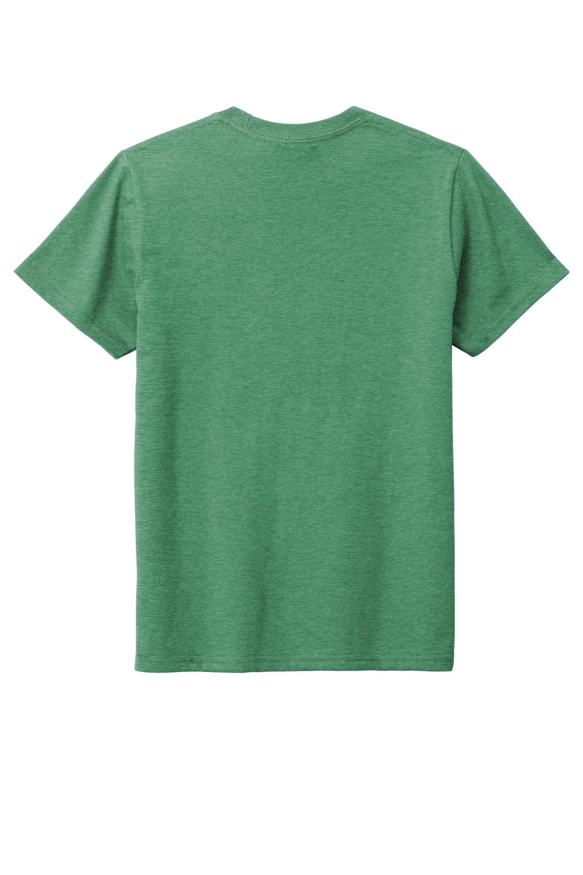 Custom Embroidered District T-Shirts  in Heathered Kelly Green