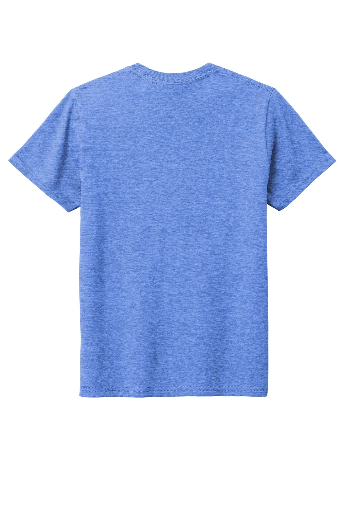 Custom Embroidered District T-Shirts  in Heathered Royal