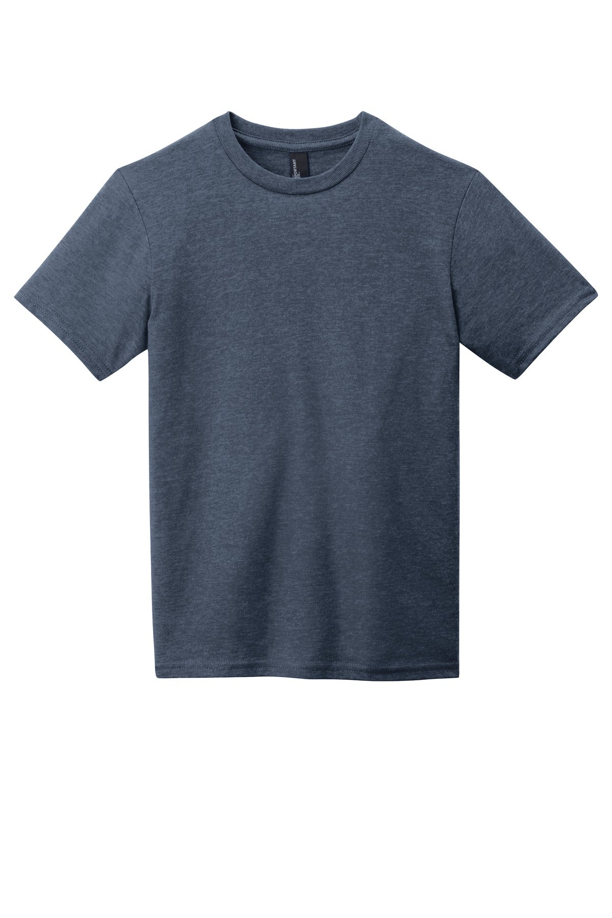 Custom Embroidered District T-Shirts  in Heathered Navy