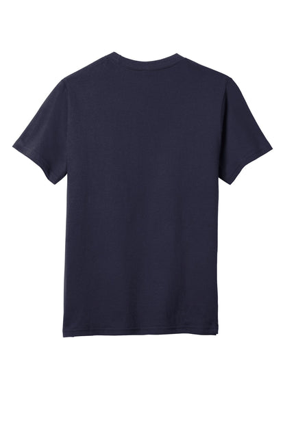 Custom Embroidered District T-Shirts  in New Navy