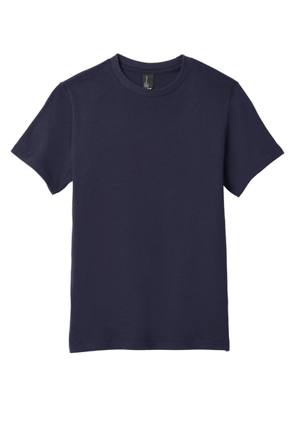 Custom Embroidered District T-Shirts  in New Navy