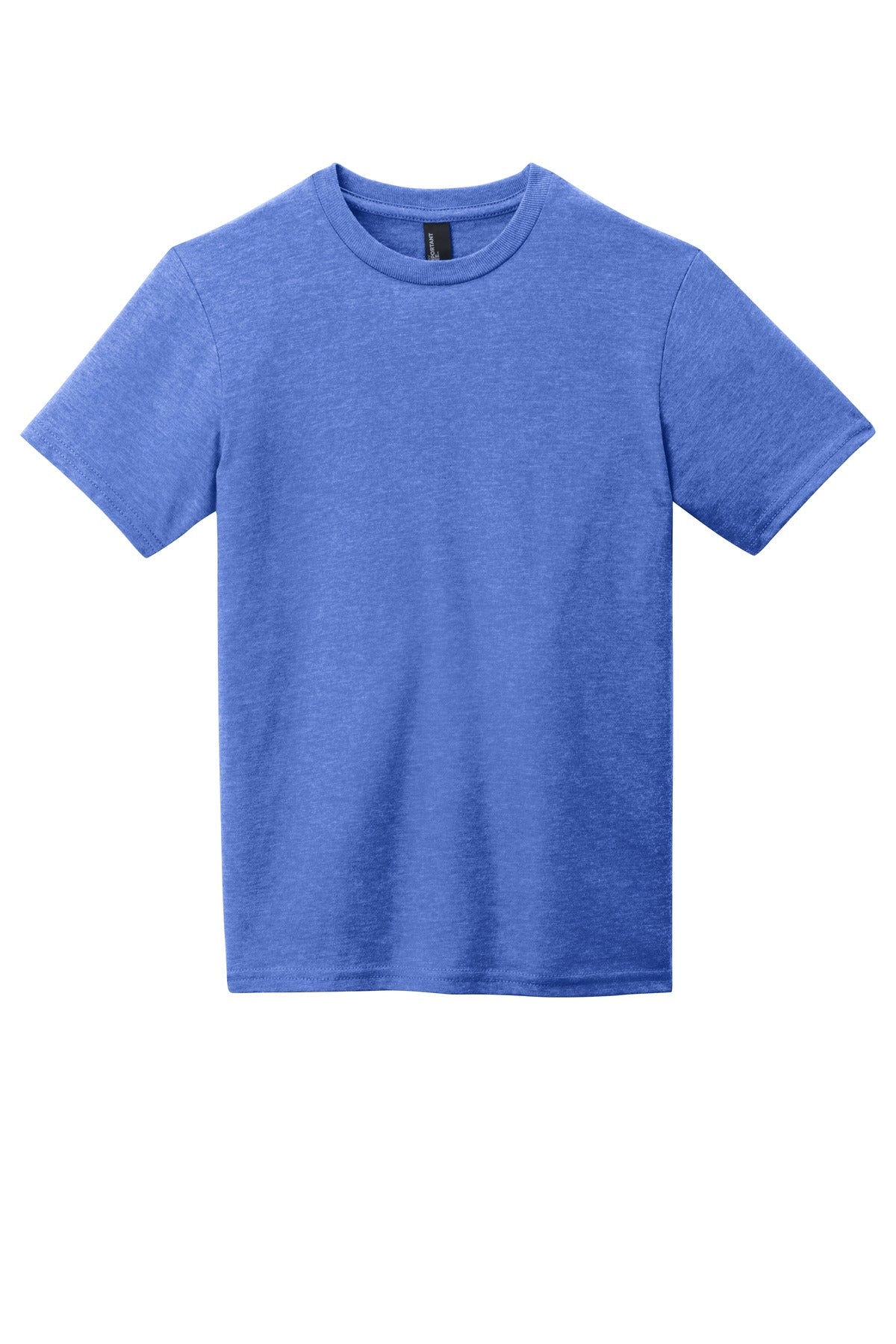 Custom Embroidered District T-Shirts  in Royal Frost