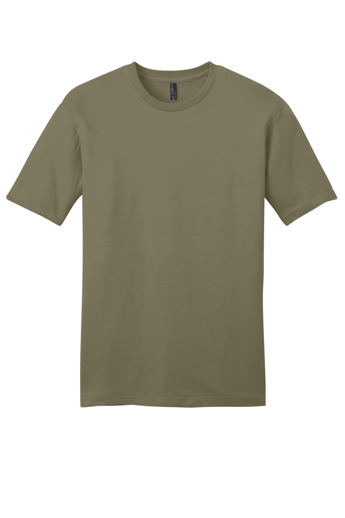 Custom Embroidered District T-Shirts  in Coyote Brown