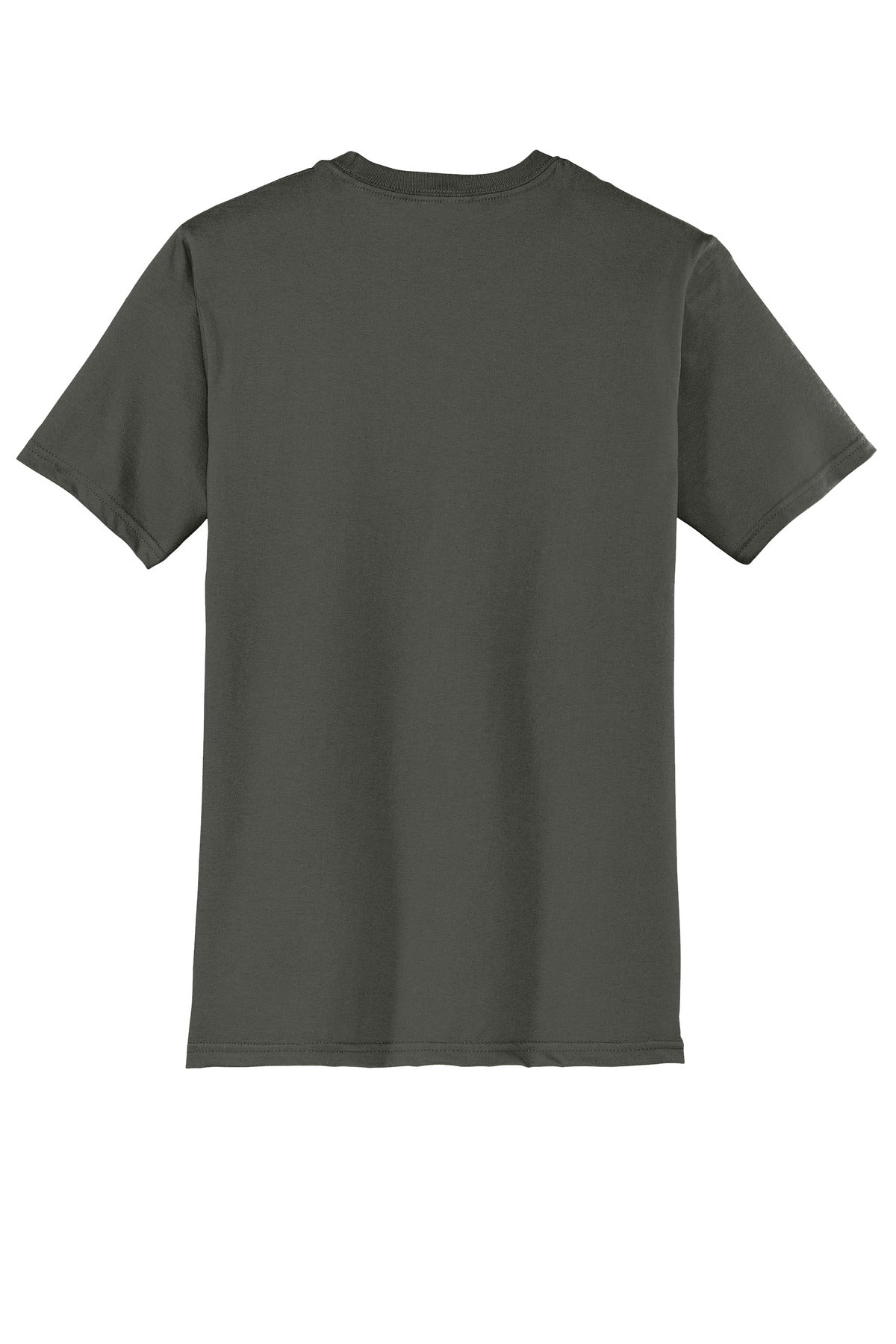 Custom Embroidered District T-Shirts  in Deepest Grey