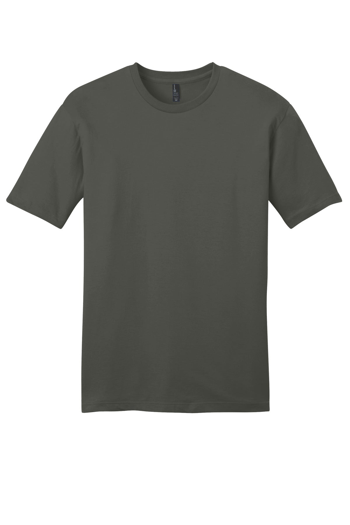 Custom Embroidered District T-Shirts  in Deepest Grey