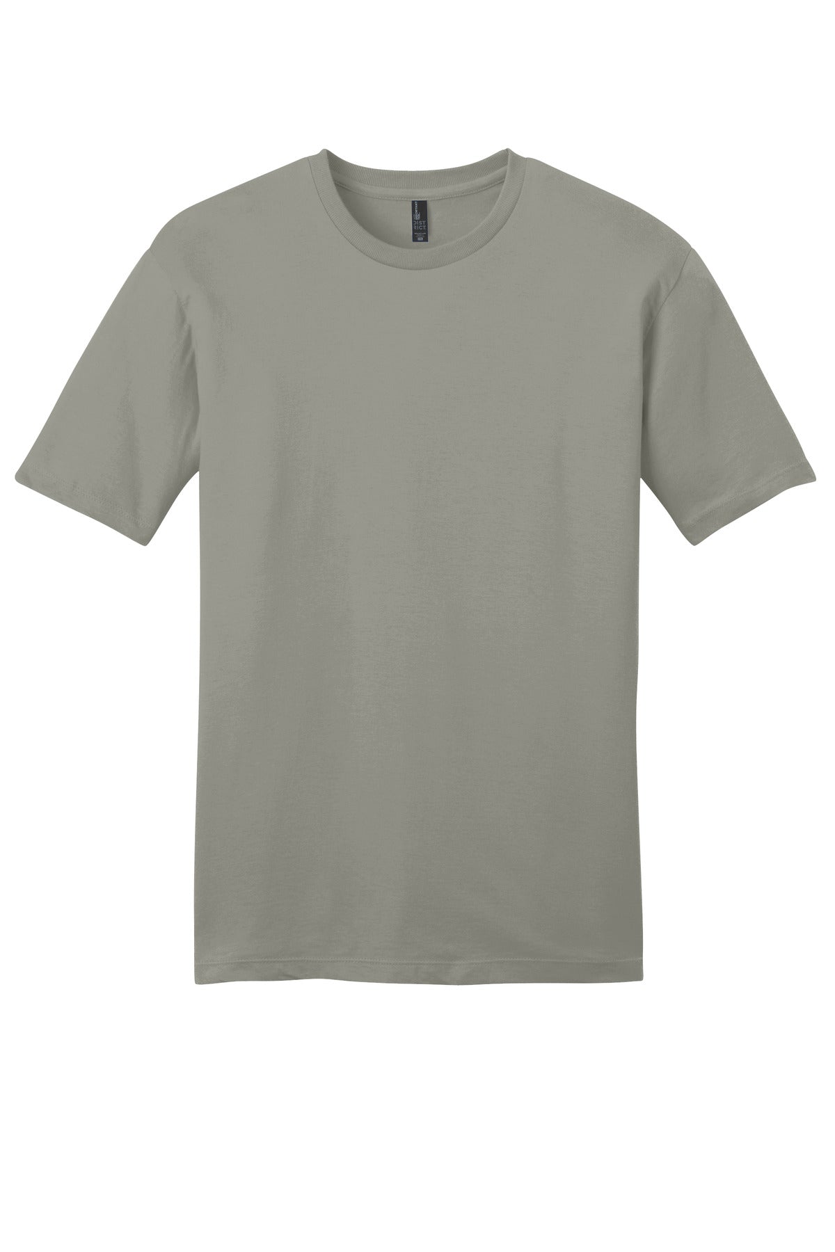 Custom Embroidered District T-Shirts  in Deep Smoke