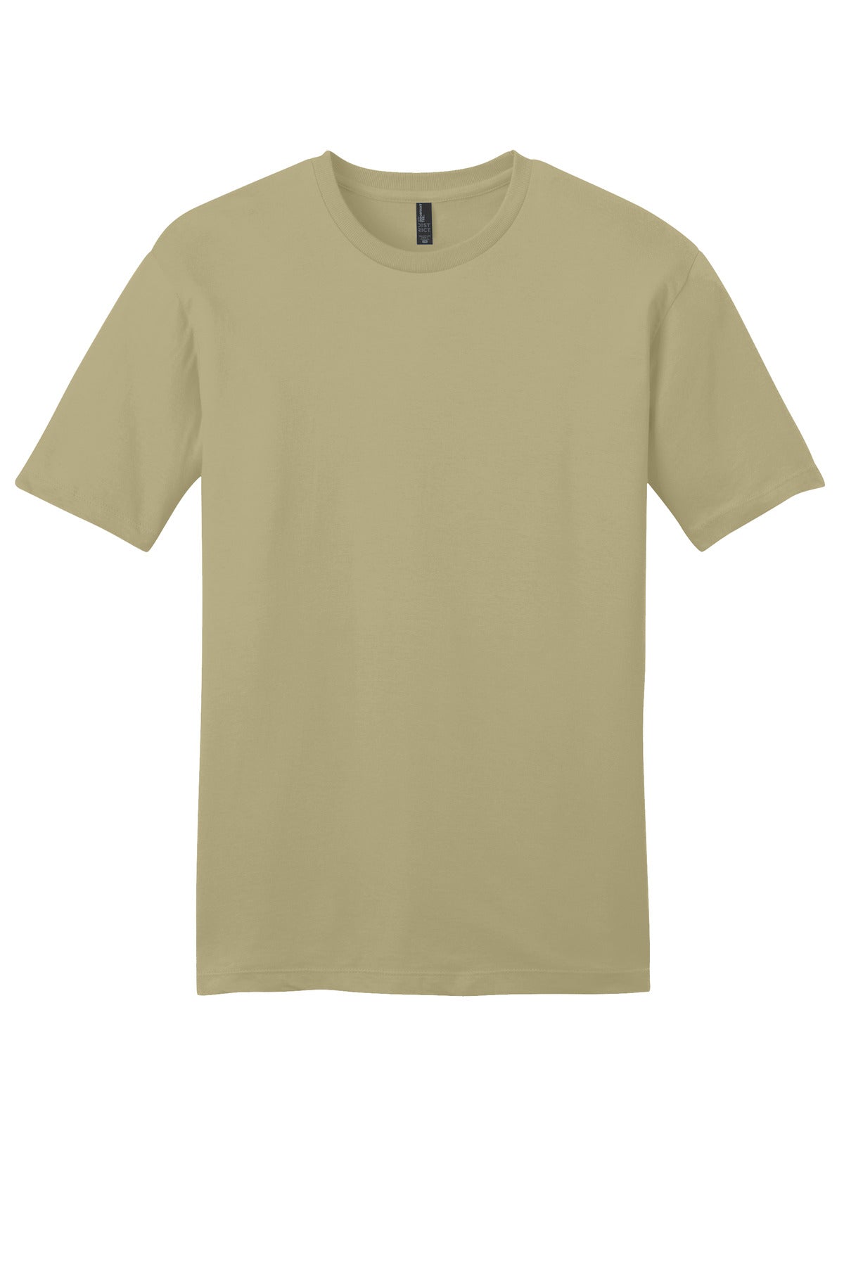 Custom Embroidered District T-Shirts  in Desert Tan