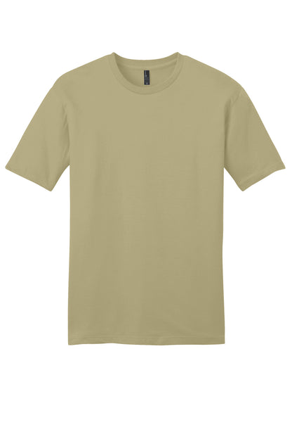 Custom Embroidered District T-Shirts  in Desert Tan
