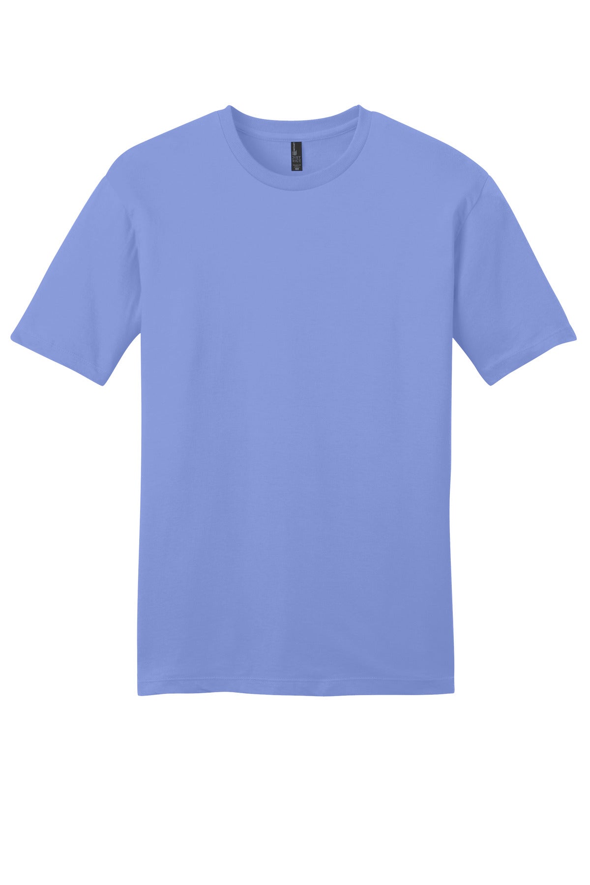 Custom Embroidered District T-Shirts  in Electric Purple