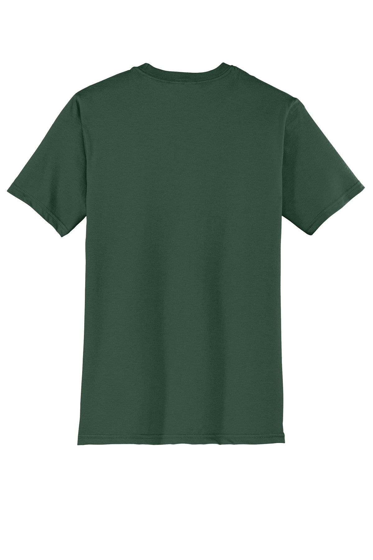 Custom Embroidered District T-Shirts  in Forest Green