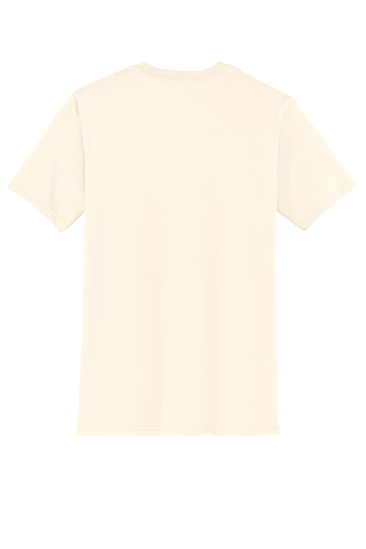 Custom Embroidered District T-Shirts  in Gardenia