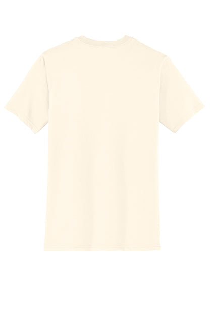 Custom Embroidered District T-Shirts  in Gardenia