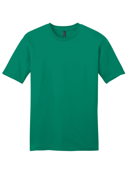 Custom Embroidered District T-Shirts  in Jewel Green