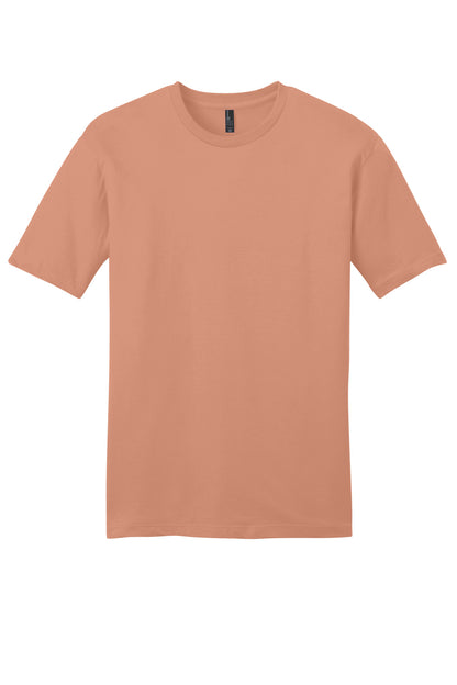 Custom Embroidered District T-Shirts  in Nostalgia Rose