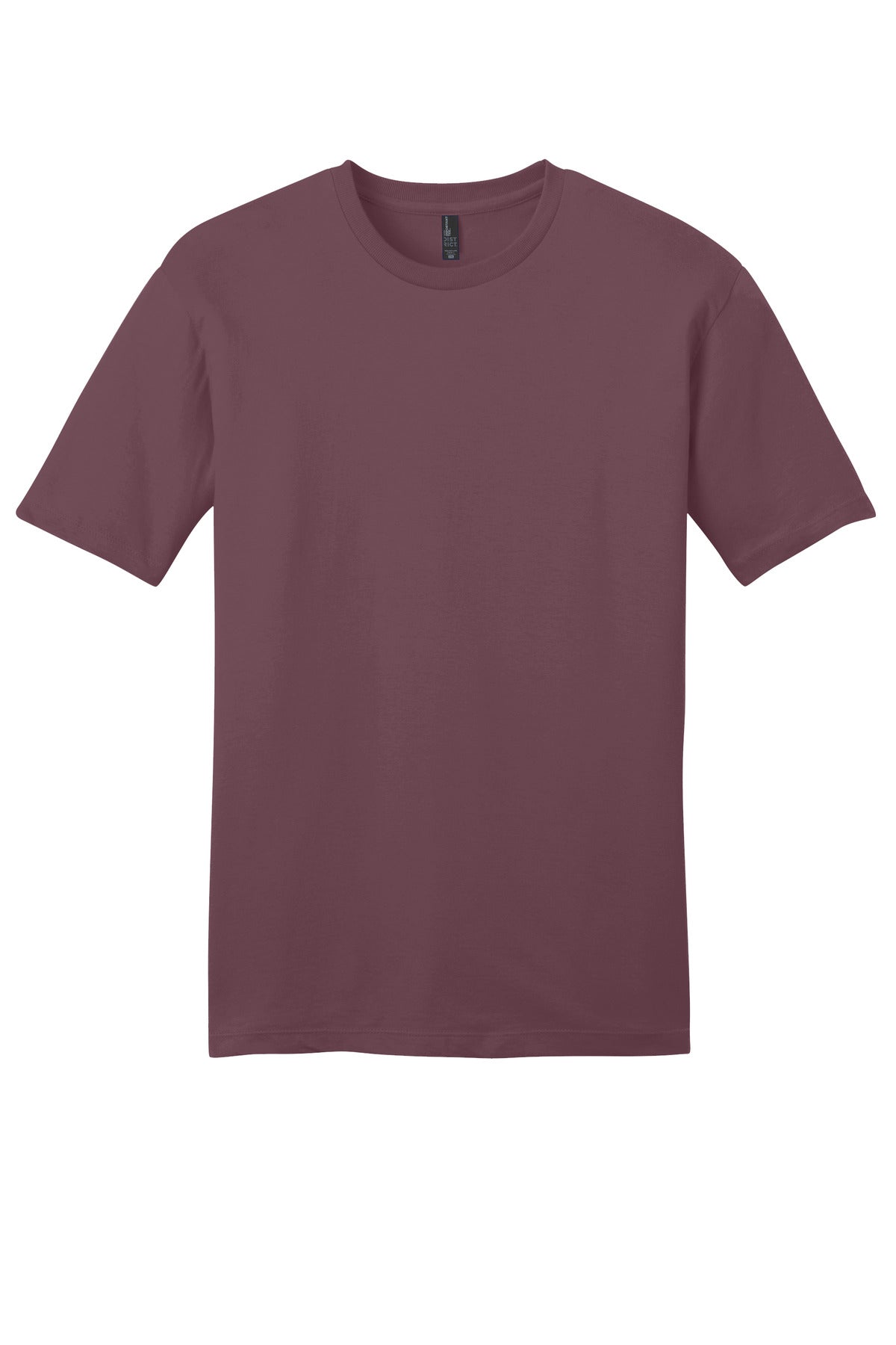 Custom Embroidered District T-Shirts  in Plum