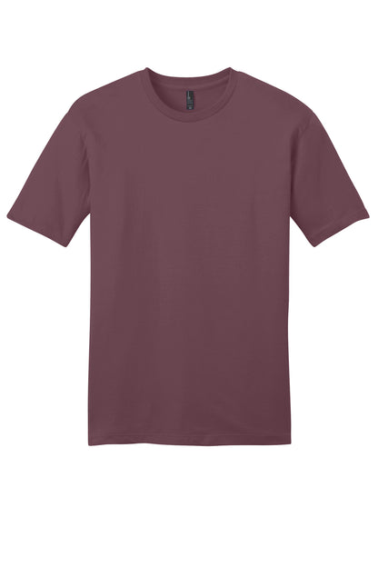 Custom Embroidered District T-Shirts  in Plum