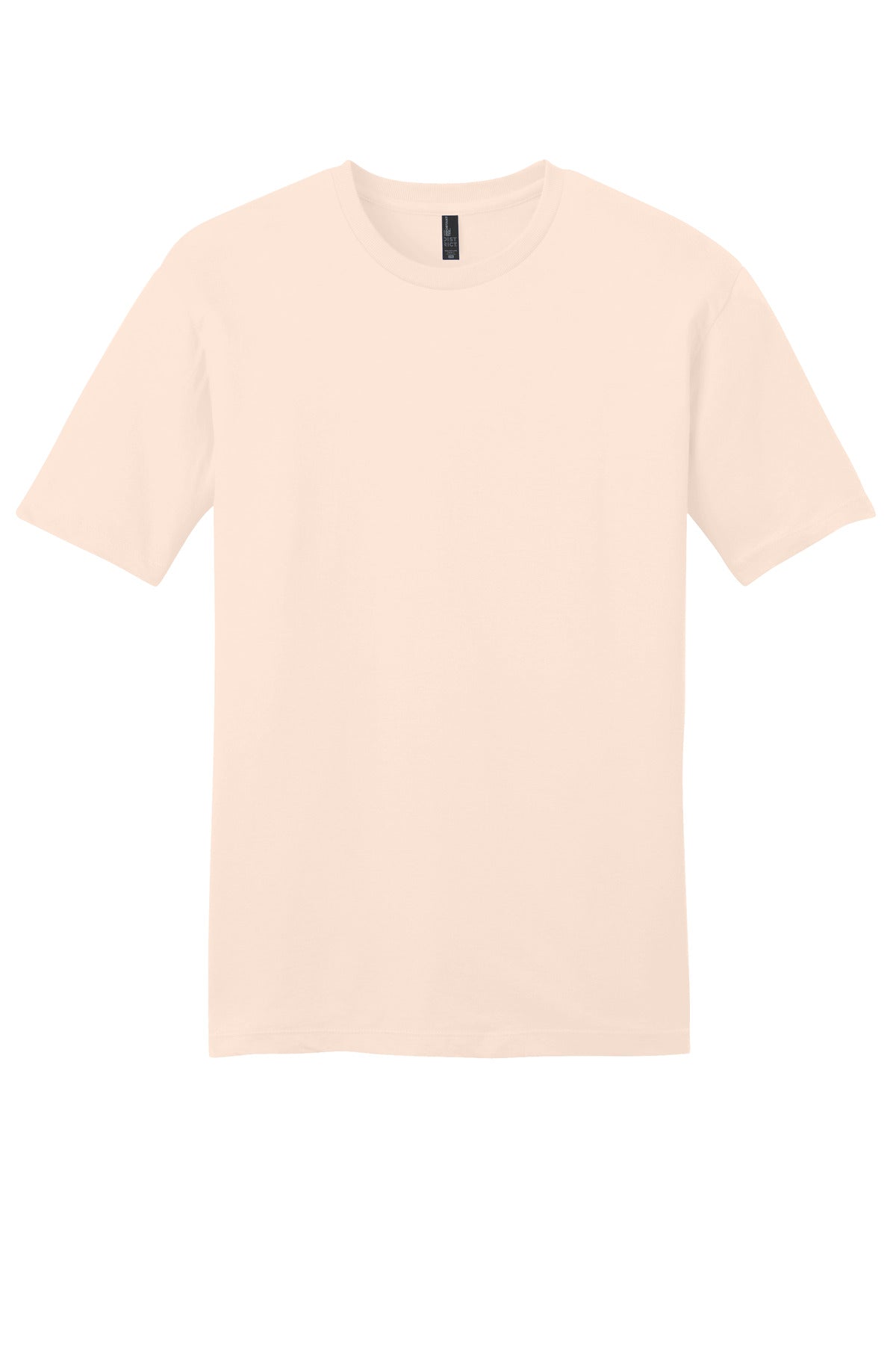 Custom Embroidered District T-Shirts  in Rosewater Pink