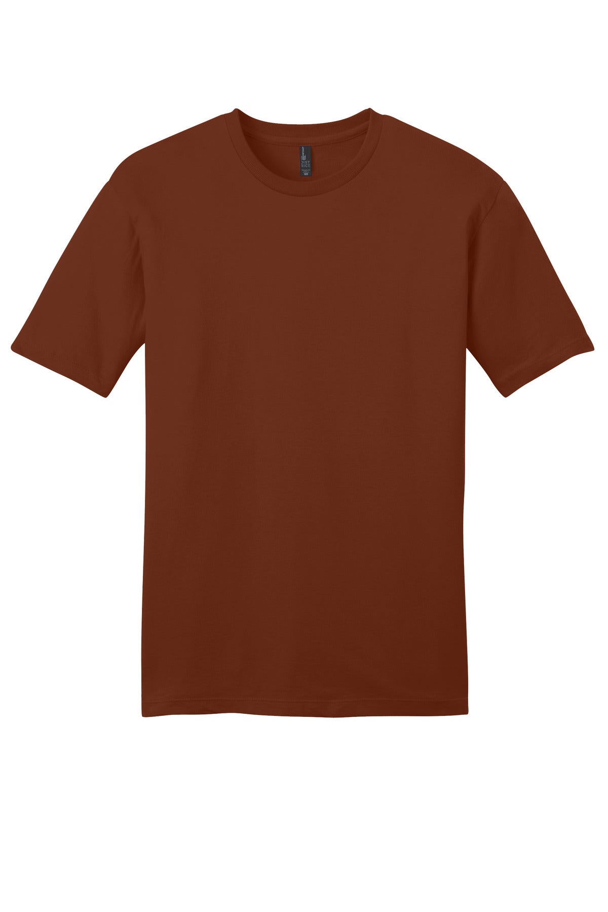 Custom Embroidered District T-Shirts  in Russet