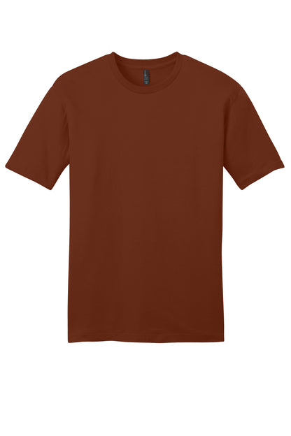 Custom Embroidered District T-Shirts  in Russet
