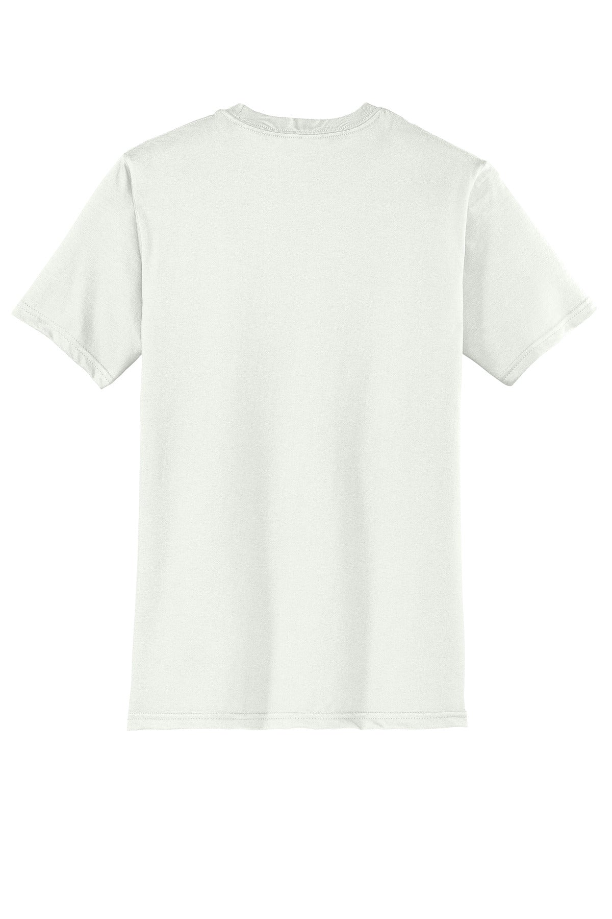 Custom Embroidered District T-Shirts  in White Smoke