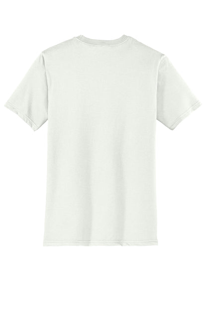 Custom Embroidered District T-Shirts  in White Smoke