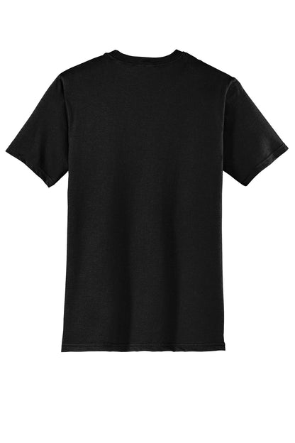Custom Embroidered District T-Shirts  in Black