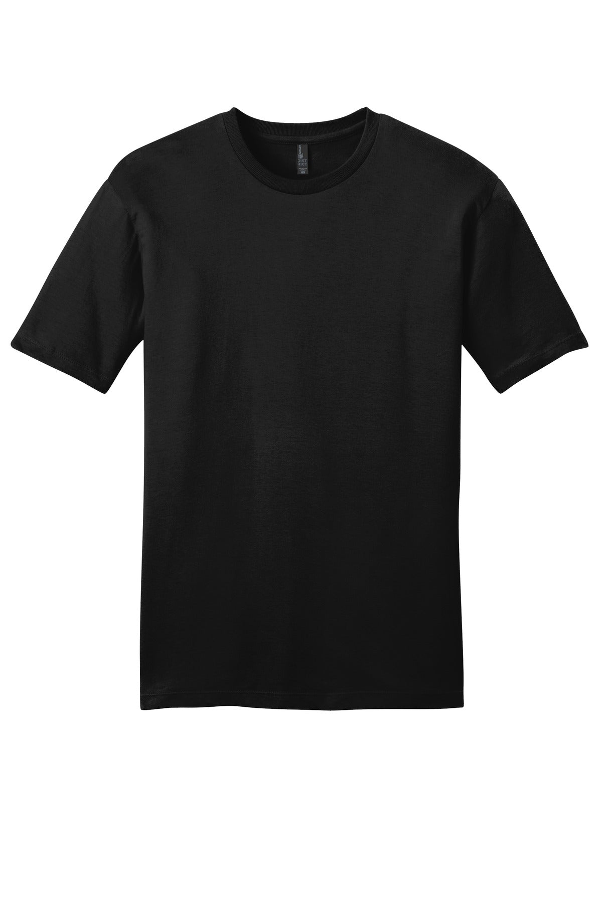 Custom Embroidered District T-Shirts  in Black