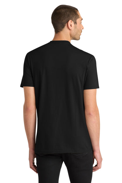 Custom Embroidered District T-Shirts  in Black
