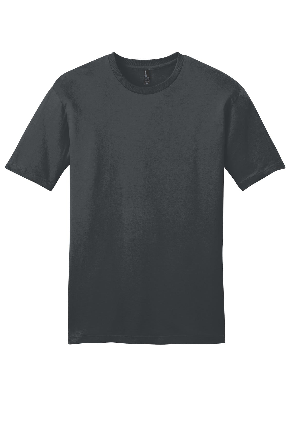 Custom Embroidered District T-Shirts  in Charcoal