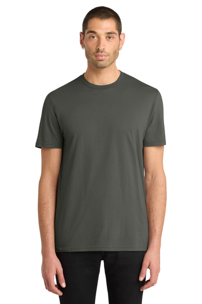 Custom Embroidered District T-Shirts  in Deepest Grey