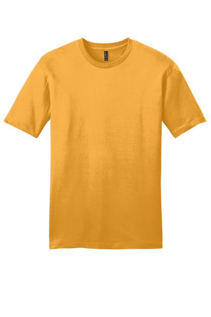Custom Embroidered District T-Shirts  in Gold