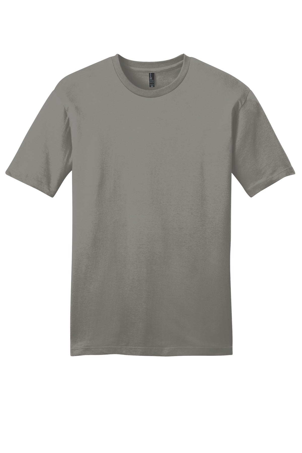 Custom Embroidered District T-Shirts  in Grey