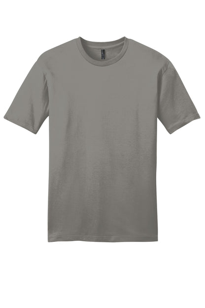 Custom Embroidered District T-Shirts  in Grey