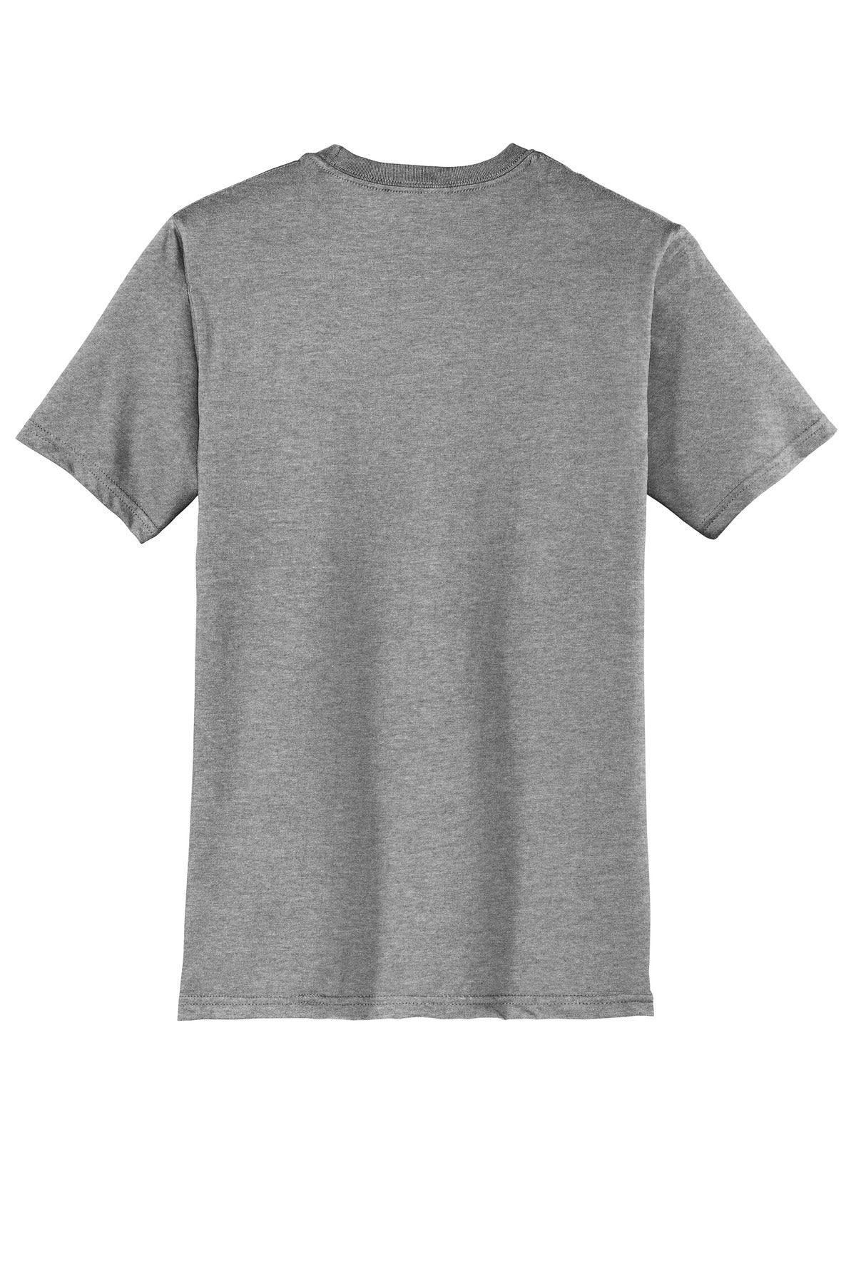 Custom Embroidered District T-Shirts  in Grey Frost