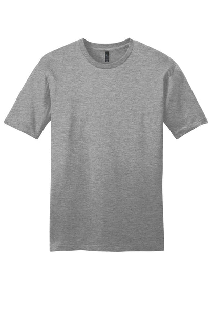 Custom Embroidered District T-Shirts  in Grey Frost