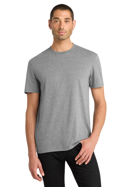 Custom Embroidered District T-Shirts  in Grey Frost