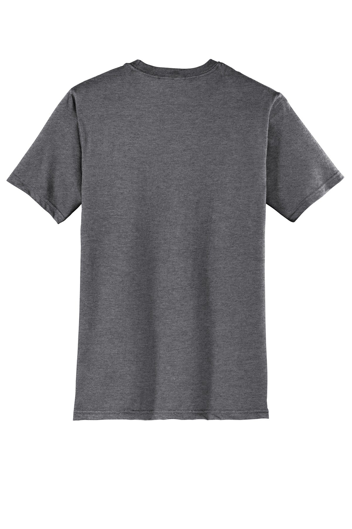 Custom Embroidered District T-Shirts  in Heathered Charcoal