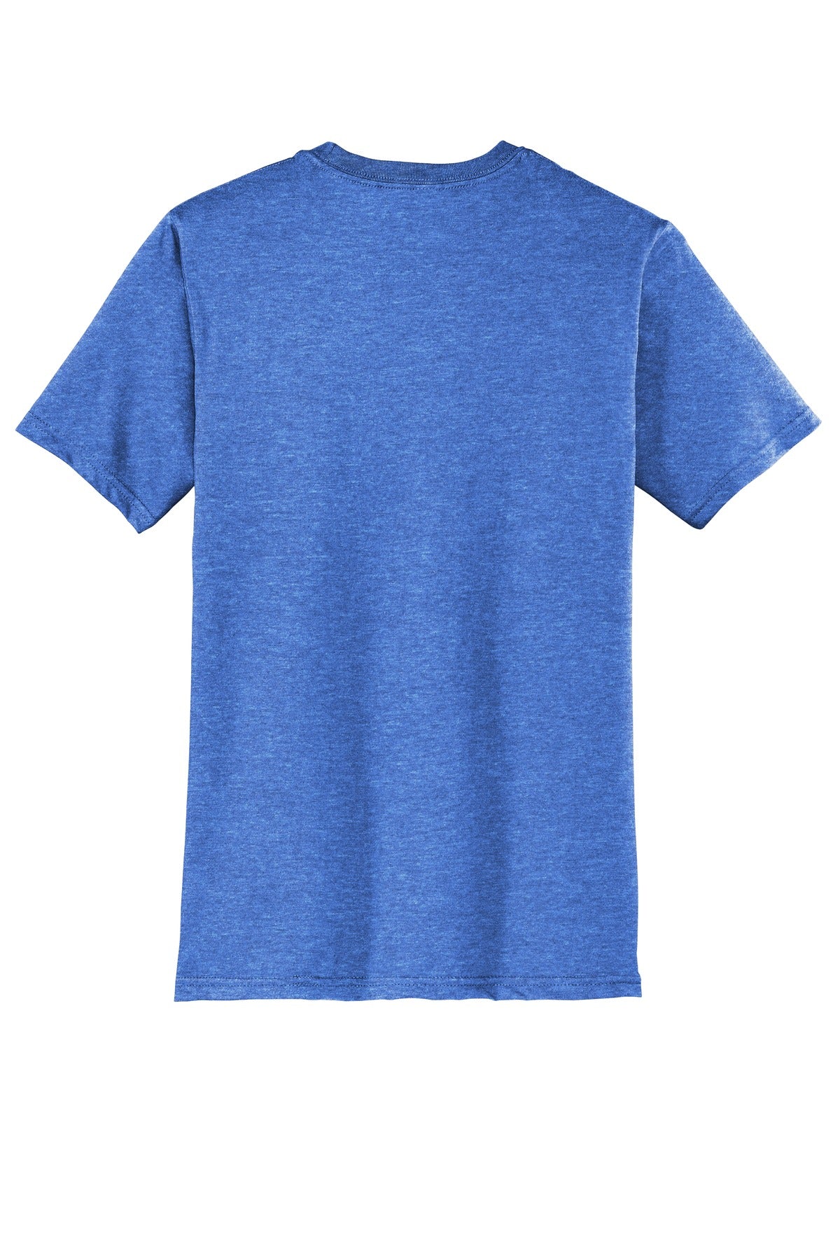 Custom Embroidered District T-Shirts  in Heathered Royal