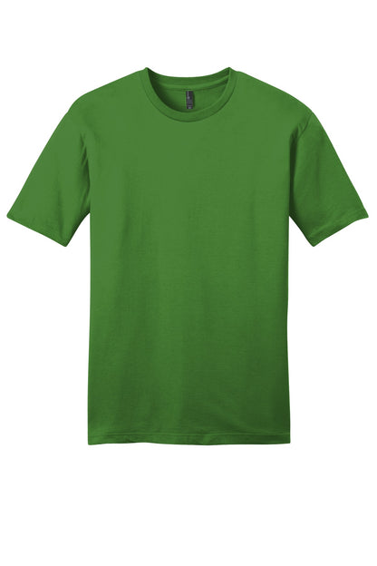 Custom Embroidered District T-Shirts  in Kiwi Green
